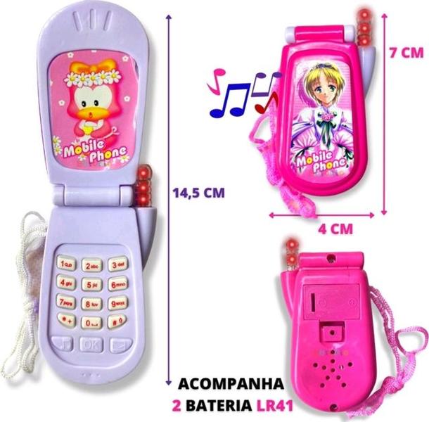 Imagem de Kit Relógio Infantil Digital Menina Prova água Natação Sports Watch + Celular Brinquedo Toca Musica Som Luz Led