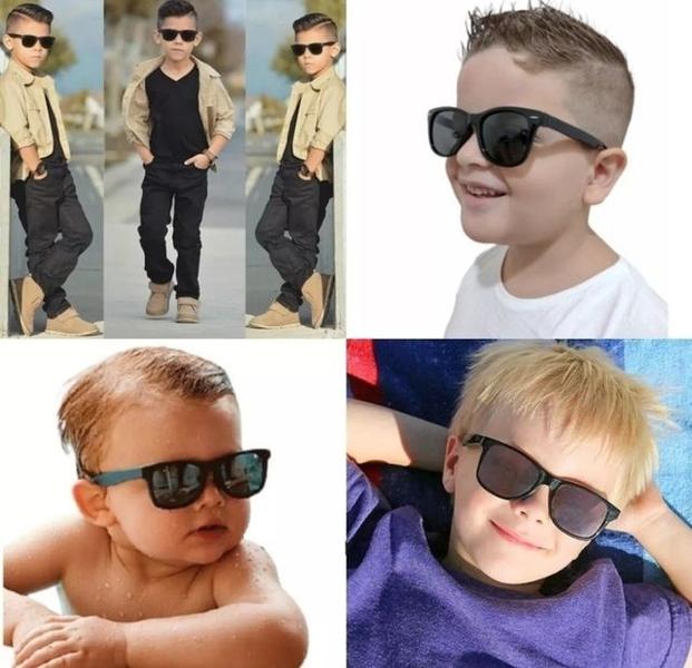 Imagem de Kit Relógio Infantil Digital Pisca Luz + Óculos de Sol Moda