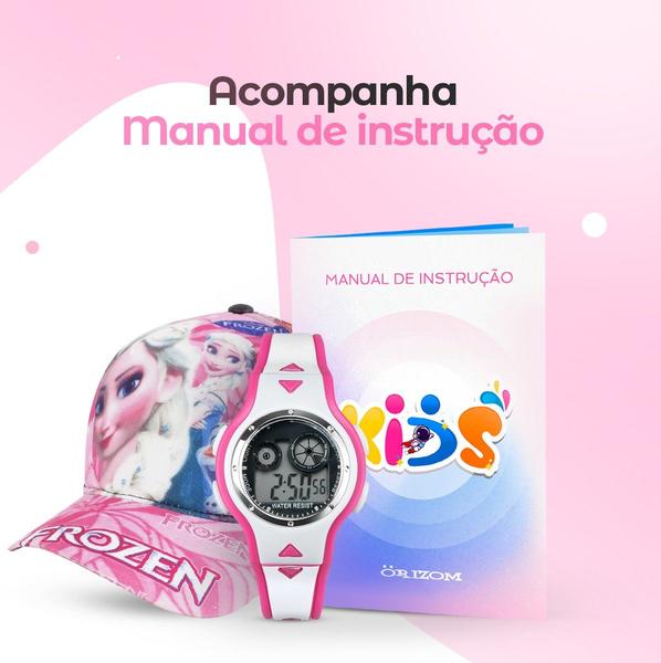 Imagem de Kit Relogio Infantil Princesa Qualidade Premium original