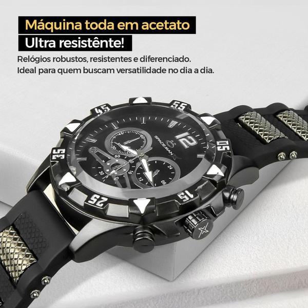 Imagem de Kit Relógio Masculino Quartzo Em Aço Inoxidável + Kit Corrente Pulseira e Crucifixo