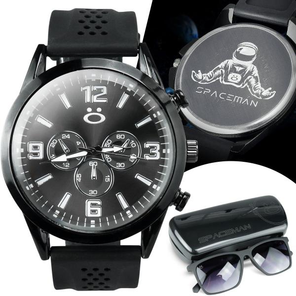 Kit Relogio Masculino silicone analogico premium presente - Orizom Imagem de Kit Relogio Masculino silicone analogico premium presente