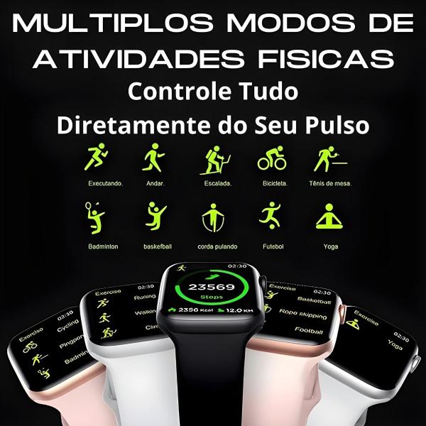 Kit Relogio Watch X Smartwatch Lançamento Microwear Ilha Dinamina ChatGpt IA Nfc Android iOS Gps Imagem de Kit Relogio Watch X Smartwatch Lançamento Microwear Ilha Dinamina ChatGpt IA Nfc Android iOS Gps