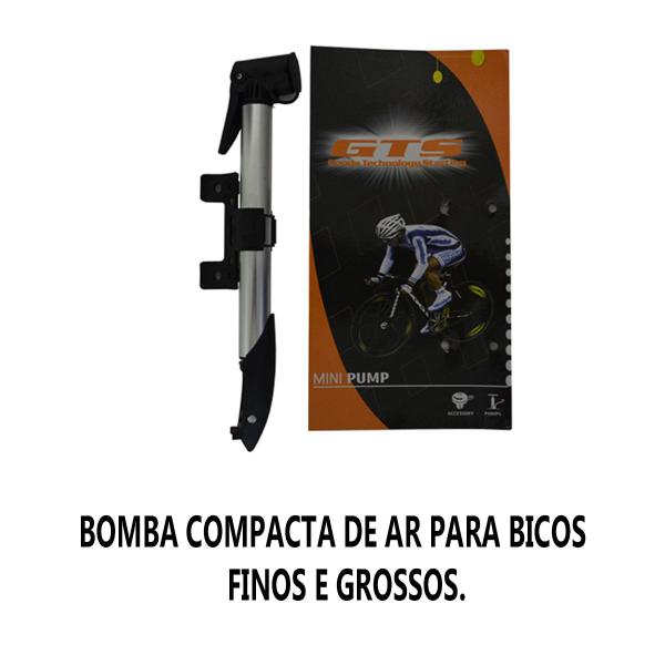 Imagem de Kit Remendo Bomba Ferramentas Pneu Espatula Bike Consertar Remendar Furo Camara