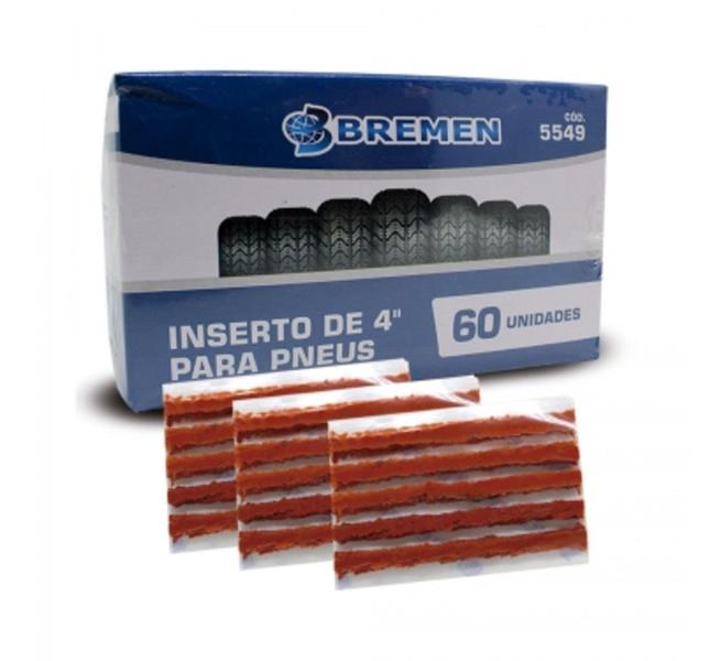 Imagem de Kit Remendo Reparo De Pneu Borracheiro Carro Bicicleta Com 60 Macarrões Atacado