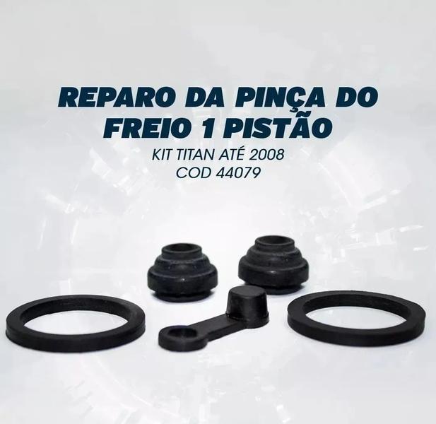 Imagem de Kit Reparo Da Pinça Do Freio 1 Pistão - Titan 150 Até 2008