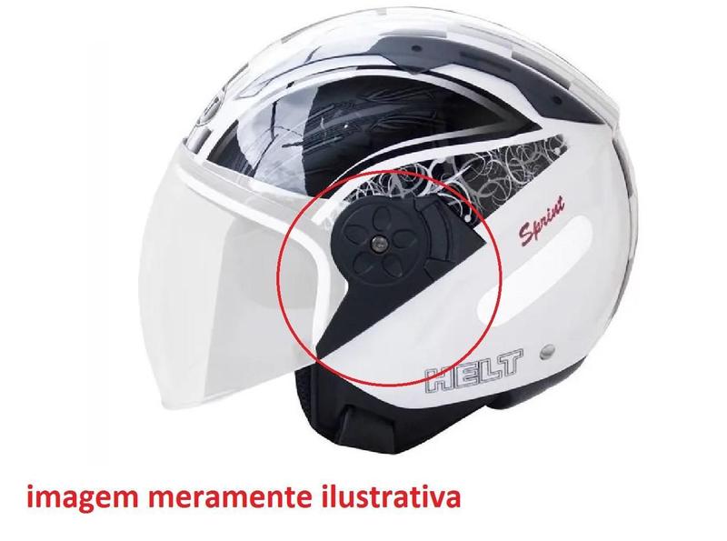 Imagem de Kit Reparo Da Viseira Capacete Helt Sprint Par Original