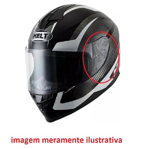 Imagem de Kit Reparo Fixação Viseira Do Capacete Helt 967 New Race