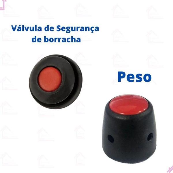 Imagem de Kit Reparo Panela Tramontina 6L  Borracha + Válvula + Peso