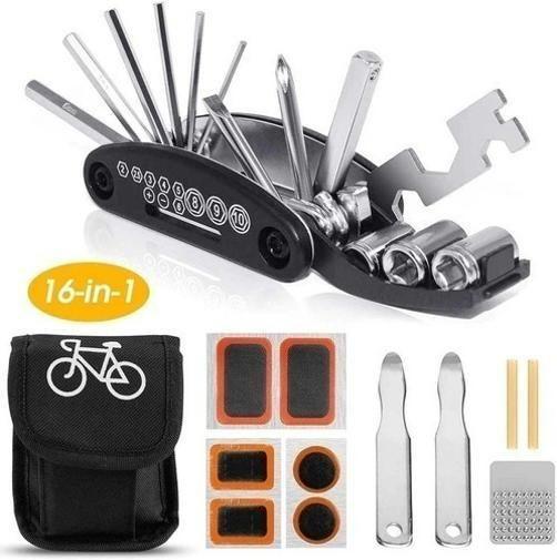 Imagem de Kit Reparo Remendo Pneu Bicicleta Com 02 Espátulas Aço Bike