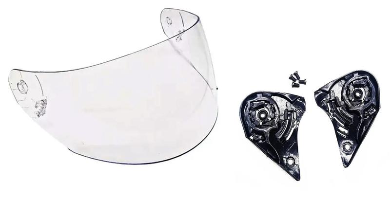 Imagem de Kit Reparo+Viseira Para Capacete Norisk Ff391 /389 Polivisor