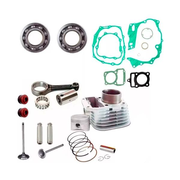 Imagem de Kit Retifica Motor Biela Juntas Valvulas Cg 125 Ate Today 91