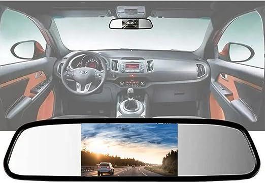 Imagem de Kit Retrovisor com Tela LCD 4.3 polegadas, Câmera de Ré e Cabos de Instalação - Completa