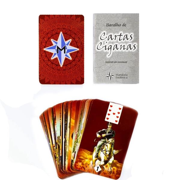 Imagem de Kit Revenda 6 Baralhos de Cartas Ciganas Mandala Esóterica