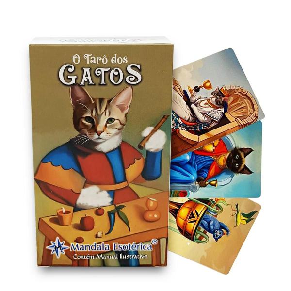 Imagem de Kit Revenda 6 Baralhos O Grande Tarô dos Gatos 78 cartas