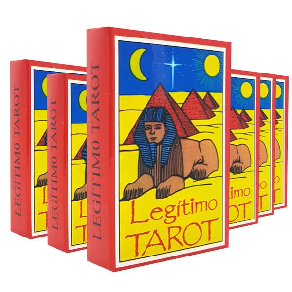 Imagem de Kit Revenda 6 Baralhos Tarô Legítimo Tarot Egípcio c Manual