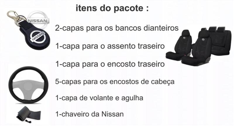 Imagem de Kit Revestimento Top de Linha Tecido Frontier 2000-2010 + Volante + Chaveiro