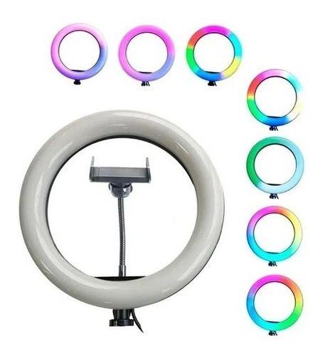 Imagem de Kit Ring Light 12" RGB LED com Tripé 2,11m + Ring Light 8" - Iluminação Completa