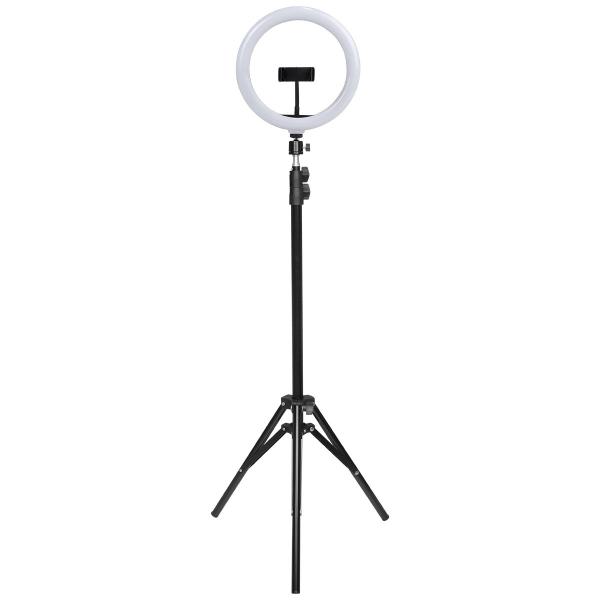 Imagem de Kit RING LIGHT LED 26CM 10 Polegadas com Tripe 1,65 Metros e Suporte para Celular ATE 8" - RL26