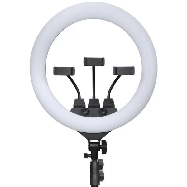 Imagem de Kit ring light led 46cm 18 polegadas com tripe 2,1 metros