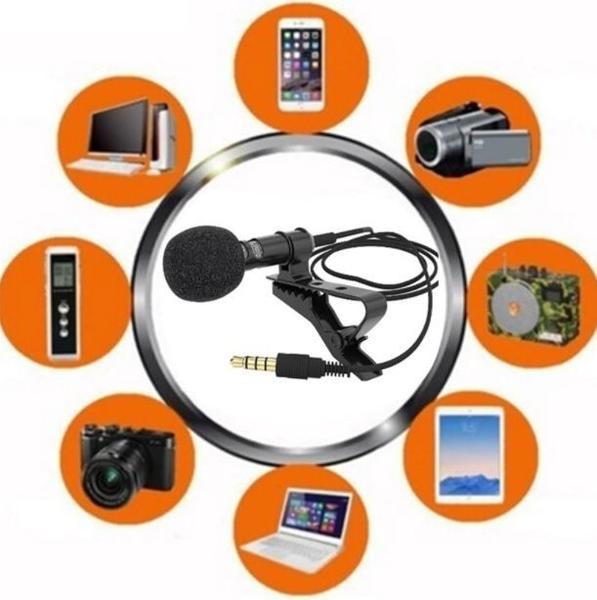 Imagem de Kit Ring light Luz Led tripé mesa suporte para webcam celular microfone de lapela iluminação