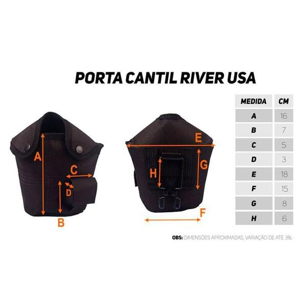 Imagem de Kit River Cantil + Porta Cantil Usa Com Presilha Verde