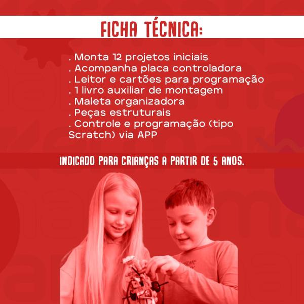 Imagem de Kit Robótica Educacional Maker Fusion 12 em 1  C/ Livro