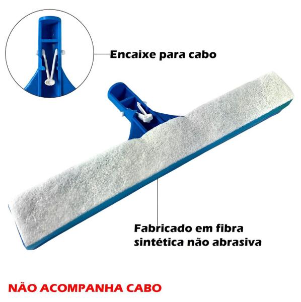 Imagem de Kit Rodo Multiuso Esponja Limpa Borda De Piscina Parede Acessório Limpeza - Netuno