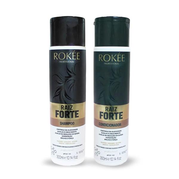 Imagem de Kit ROKÉE Shampoo + Condicionador Raiz Forte 300ml