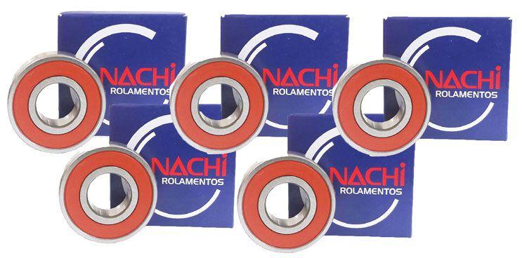 Imagem de Kit Rolamentos da Roda Honda Biz 100 / Biz 125 / C 100 Dream Nachi 05 Peças