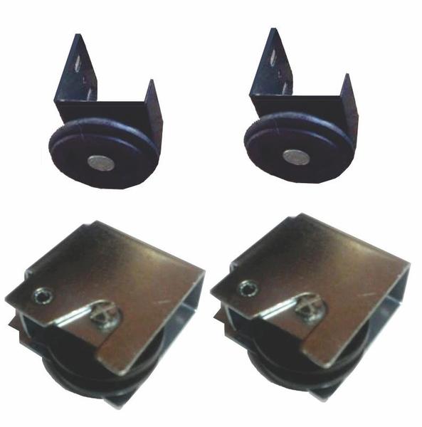 Kit Roldana Para Porta De Correr 2 Superior e 2 Inferior - Metalpark Imagem de Kit Roldana Para Porta De Correr 2 Superior e 2 Inferior
