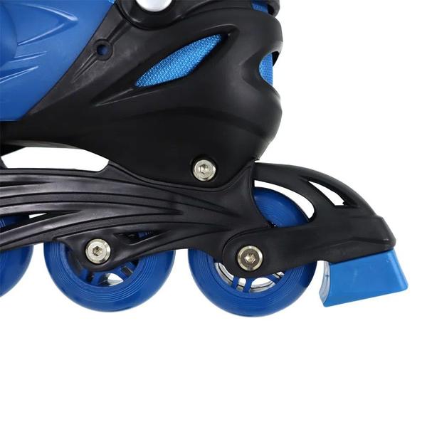 Imagem de Kit Roller Belfix Radical Azul Completo Adulto - BEL FIX