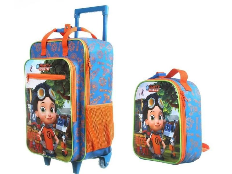 Imagem de Kit Rusty Rivets Mochila De Rodas + Lancheira + Estojo