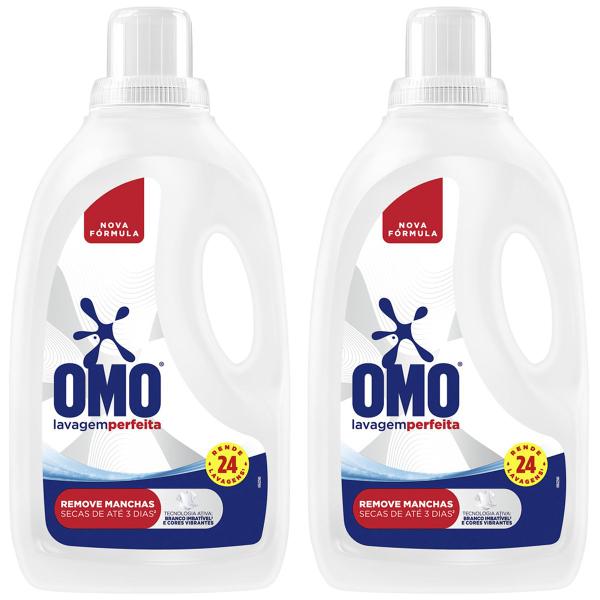 Kit Sabão Líquido 5L 2 Unidades Omo Multiação - Lavagem Perfeita Kit Sabão Líquido 5L 2 Unidades Omo Multiação - Lavagem Perfeita