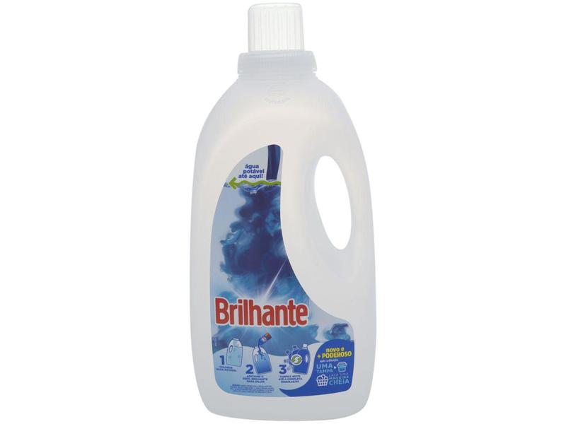 Imagem de Kit Sabão Líquido Concentrado com Garrafa - Brilhante Limpeza Total 500ml