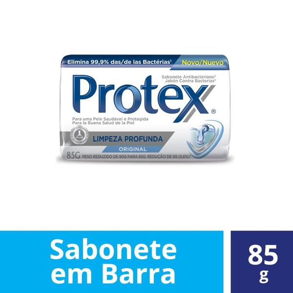 Imagem de Kit Sabonete em Barra Protex Limpeza Profunda 85g com 6 unidades