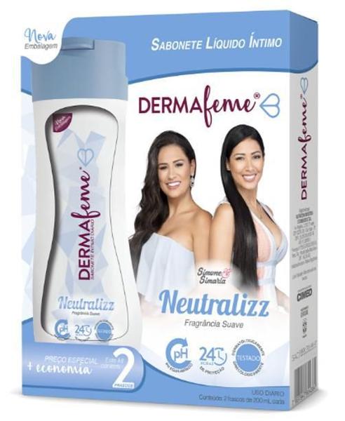 Imagem de Kit Sabonete Íntimo Dermafeme Neutralizz 200Ml.