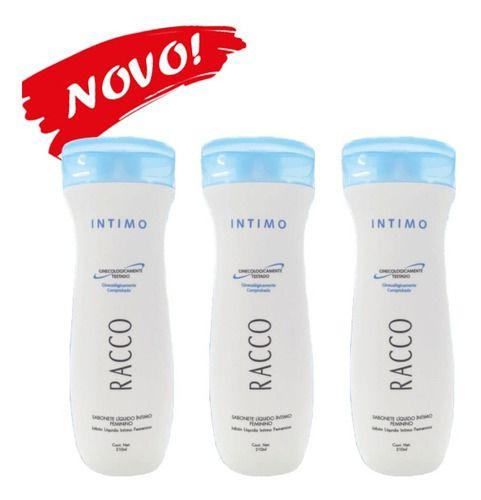 Imagem de Kit Sabonete Intimo Feminino Racco Original Oficial Anti-Séptico Elimina Odor Bactérias Kit Com 3 Unidades