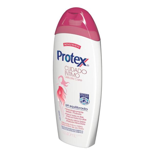 Kit Sabonete Íntimo Líquido Protex Delicate Care 40ml C/ 12 un Imagem de Kit Sabonete Íntimo Líquido Protex Delicate Care 40ml C/ 12 un