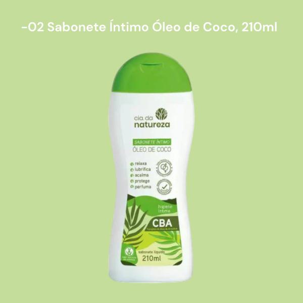 Imagem de Kit Sabonete Íntimo Óleo de Coco 210ml Cia da Natureza