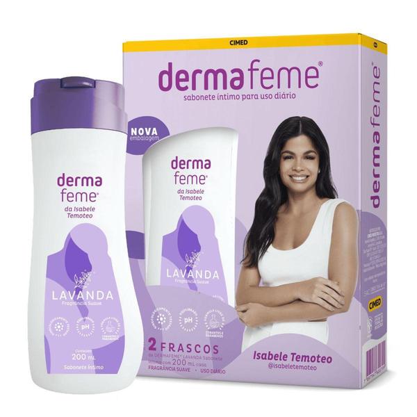 Imagem de Kit Sabonete Líquido Íntimo Dermafeme Lavanda com 2 Unidad