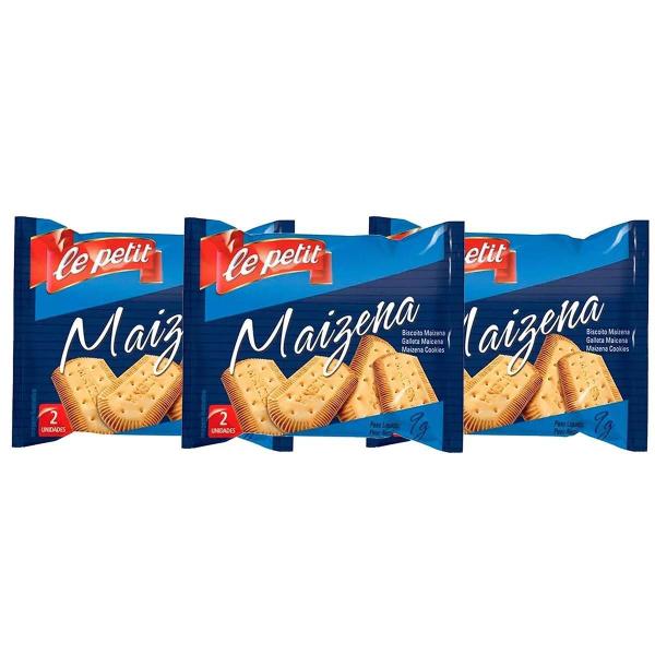 Imagem de Kit Sache Biscoito 540Un - Maizena/Cream Cracker/Ao Leite