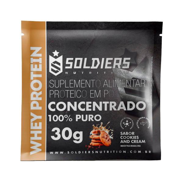 Imagem de Kit: Sachê Whey Protein 30g - 12 Unidades - Soldiers Nutrition