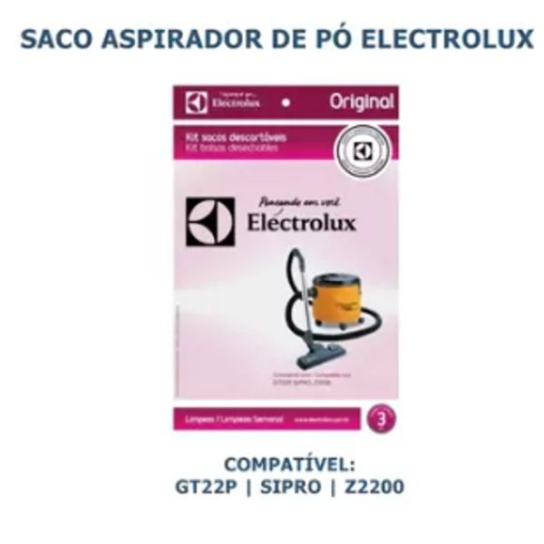 Imagem de Kit saco aspirador gt2200 sipro z2200  electrolux (70035016)