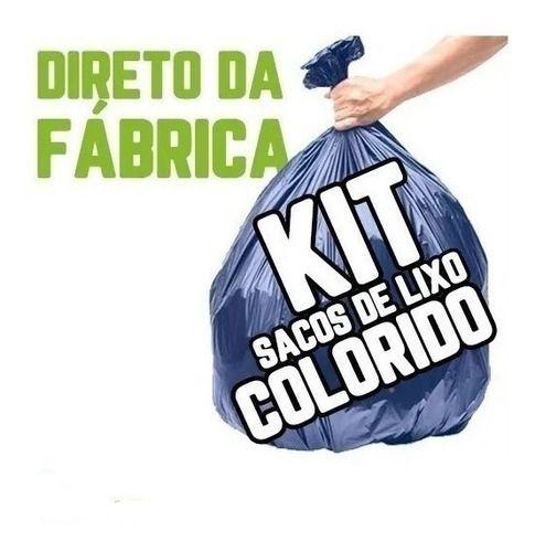 Imagem de Kit Saco De Lixo 300un De 150l Reforçadíssimo Azul