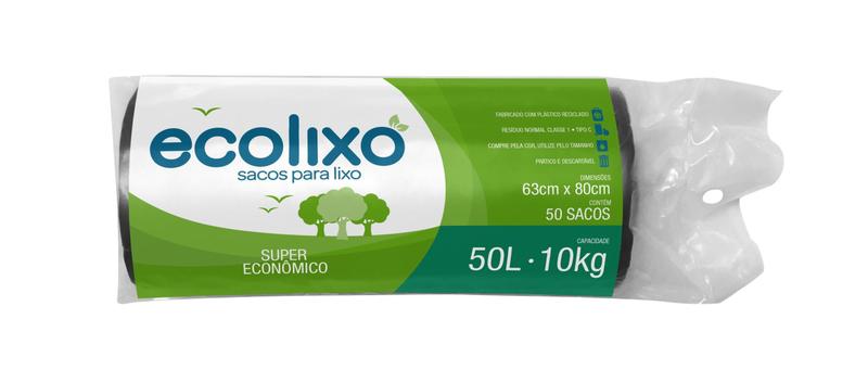 Imagem de Kit Saco De Lixo 50L Preto C/50 Super Economico (20 Pacotes)