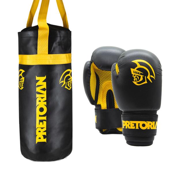 Imagem de Kit Saco De Pancada Luva Boxe Muay Thai Infantil - Pretorian