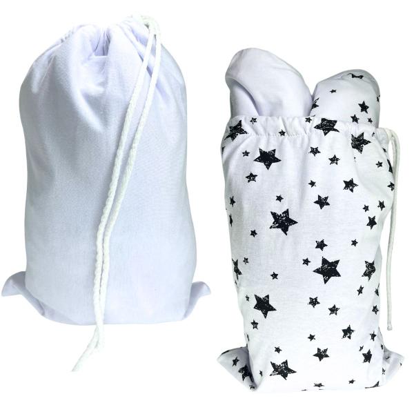 Imagem de Kit Saco Impermeável Roupa Molhada Bebê Infantil Estrela 2un