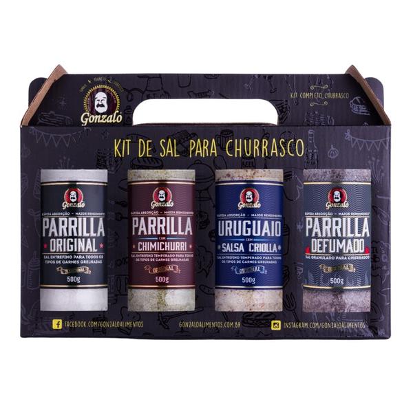 Imagem de Kit Sal de Parrilla Gonzalo com 4x 500gr