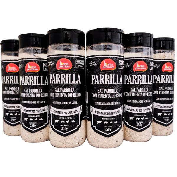 Imagem de Kit Sal de Parrilla Lemon Pepper Para Churrasco Completo 6 Unidades 350g Bahia Premium 5 Sabores