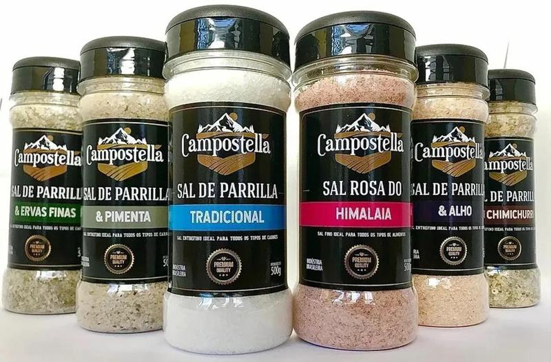 Imagem de Kit Sal De Parrilla Para Churrasco + Sal Rosa Campostella